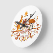 Australien COA Brown Runde Wanduhr (Winkel)