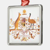 Australien COA Brown Silbernes Ornament (Links)