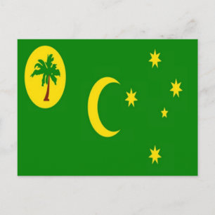 Australien - Cocos (keeling) Inseln - Flagge - Postkarte