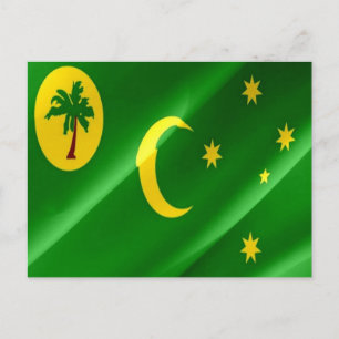 Australien - Cocos (Keeling-Inseln) - Flagge - Postkarte