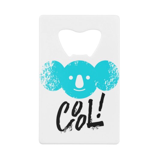 Australien Cool Koala Support Wildlife Australien Geldbeutel Flaschenöffner (Vorderseite)