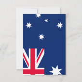 Australien Couple RSVP Karte (Rückseite)