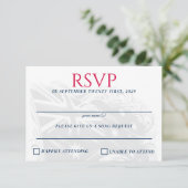 Australien Couple RSVP Karte (Stehend Vorderseite)