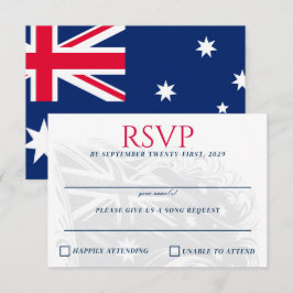 Australien Couple RSVP Karte