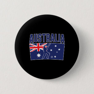 Australien Cricket (Flagge und Tsman) Button