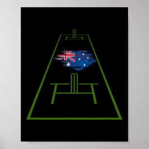 Australien Cricket Trikot Gelb Cricket Australien  Poster