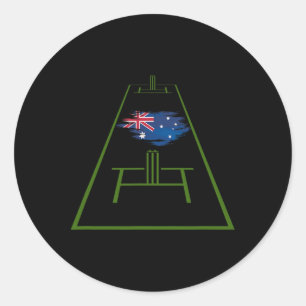 Australien Cricket Trikot Gelb Cricket Australien Runder Aufkleber