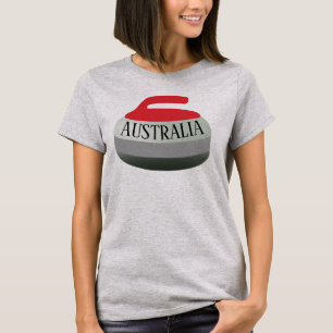 Australien Curling Rock T - Shirt