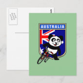 Australien Cycling Panda Postkarte (Vorne/Hinten)