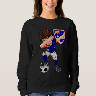 Australien Dabbing Soccer Boy Australian Flag Foot Sweatshirt