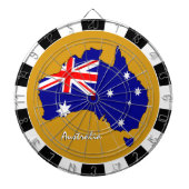 Australien Dartboard, Map Board, Australische Flag Dartscheibe (vorne)