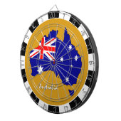 Australien Dartboard, Map Board, Australische Flag Dartscheibe (Vorderseite rechts)