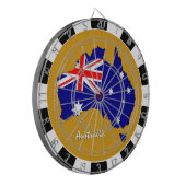 Australien Dartboard, Map Board, Australische Flag Dartscheibe (Vorderseite Links)