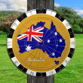 Australien Dartboard, Map Board, Australische Flag Dartscheibe
