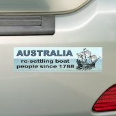 Australien, das Bootsflüchtlinge seit 1788 wieder Autoaufkleber (Auf Auto)
