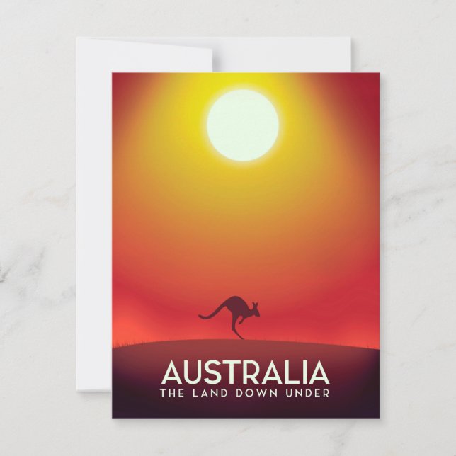 Australien " Das Land unter" Urlaubstext. (Vorderseite)