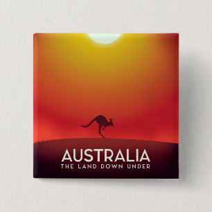 Australien " Das Land unter" Urlaubstext. Button