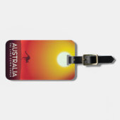 Australien " Das Land unter" Urlaubstext. Gepäckanhänger (Vorderseite horizontal)