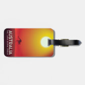 Australien " Das Land unter" Urlaubstext. Gepäckanhänger (Rückseite horizontal)