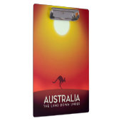 Australien " Das Land unter" Urlaubstext. Klemmbrett (Rechts)