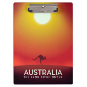 Australien " Das Land unter" Urlaubstext. Klemmbrett (Vorderseite)