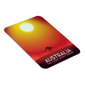 Australien " Das Land unter" Urlaubstext. Magnet (Rechte Seite)