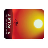 Australien " Das Land unter" Urlaubstext. Magnet (Horizontal)