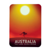 Australien " Das Land unter" Urlaubstext. Magnet (Vertikal)