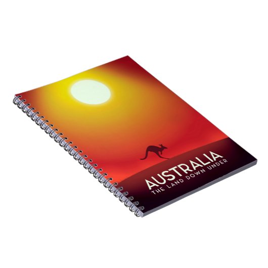 Australien " Das Land unter" Urlaubstext. Notizblock (Rechte Seite)