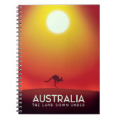 Australien " Das Land unter" Urlaubstext. Notizblock (Vorderseite)