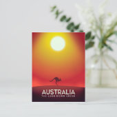 Australien " Das Land unter" Urlaubstext. Postkarte (Stehend Vorderseite)