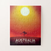 Australien " Das Land unter" Urlaubstext. Puzzle (Vertikal)