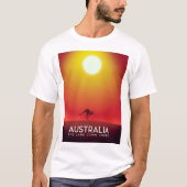 Australien " Das Land unter" Urlaubstext. T-Shirt (Vorderseite)