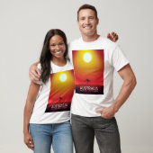 Australien " Das Land unter" Urlaubstext. T-Shirt (Unisex)