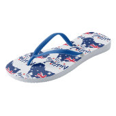 Australien Day Red Blue und White Badesandalen (Schrägansicht)
