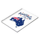 Australien Day Red Blue und White Notizblock (Linke Seite)