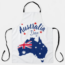 Australien Day Red Blue und White Schürze