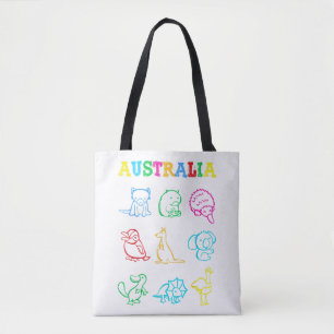 Australien Day Todler Shirt Funny Animals Australi Tasche