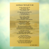 Australien der Platz zum Fensterklammern Fensteraufkleber (Blatt 3)