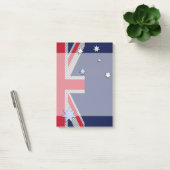 Australien Design in Carbon Fibre Chrome Style Post-it Klebezettel (Büro)