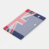 Australien Design in Carbon Fibre Chrome Style Post-it Klebezettel (angewinkelt)