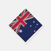 Australien Design in Carbon Fibre Chrome Style Serviette (Ecke)