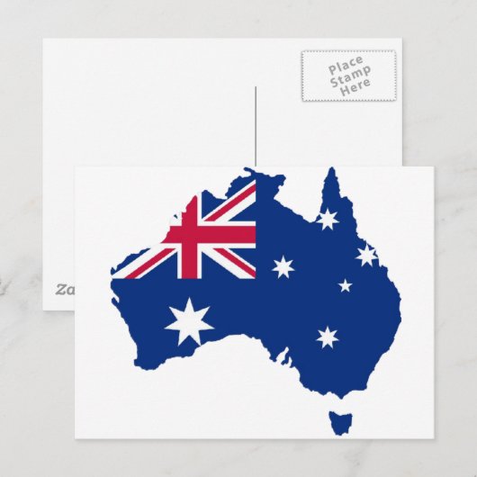 Australien Design Postkarte (Vorne/Hinten)