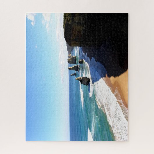 Australien Die Zwölf Apostles Beach Rock Formation Puzzle (Vertikal)