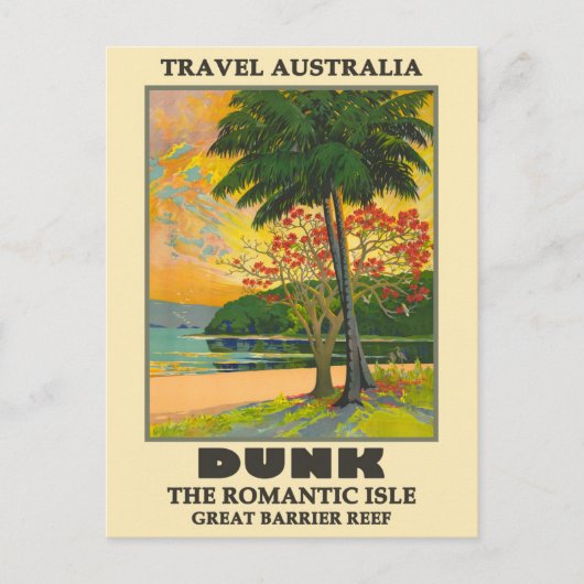 Australien Dunk Island, Great Barrier Beef Travel Postkarte (Vorderseite)