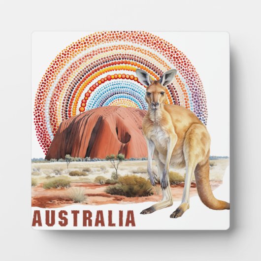 Australien Elements Digital Art Tabletop Fotoplatte (Vorderseite)