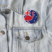 Australien Emu Australian National Animal Flag Button (Beispiel)