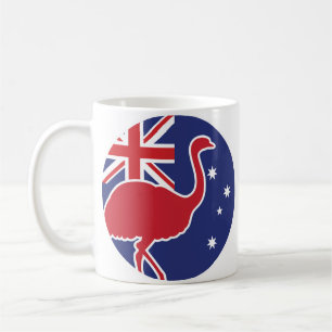 Australien Emu Australian National Animal Flag Kaffeetasse