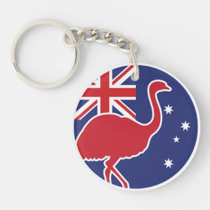 Australien Emu Australian National Animal Flag Schlüsselanhänger