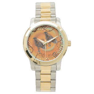 AUSTRALIEN EMU KUNST ARMBANDUHR